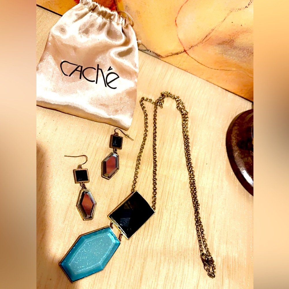 Cache Necklace & Earrings